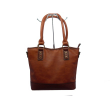 Ladies PU Casual Handbag with Top Zipper